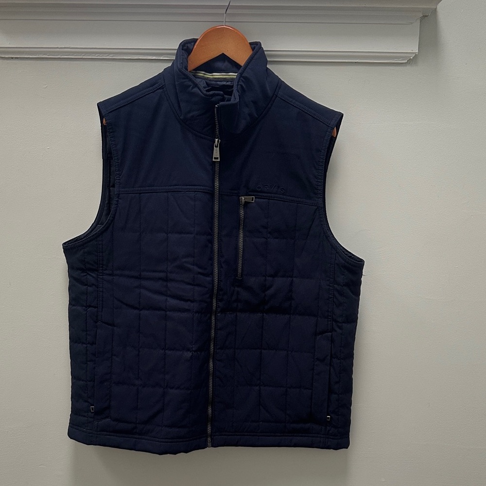 Orvis Men's Dark Blue Quilted Vest